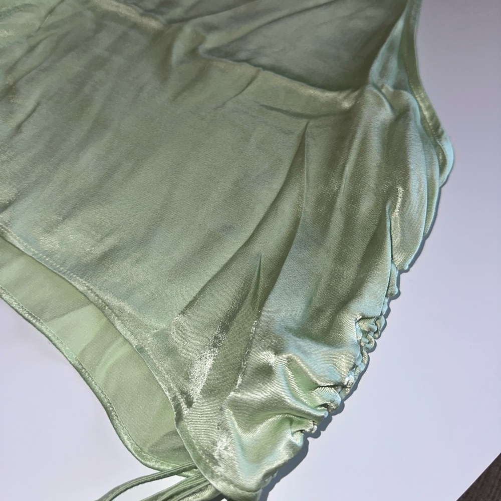 PASTEL GREEN ZARA TOP - Picture 4 of 4